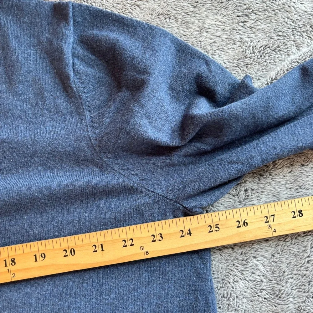 Eddie Bauer Mens V-Neck Sweater XL Tall‎ Merino Wool Blend Preppy Heritage 19574